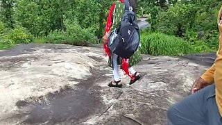 College Girl with Big Natural Tits Fucks Boyfriend in Outdoor Forest - Desi Bhabhi Full Night Sex