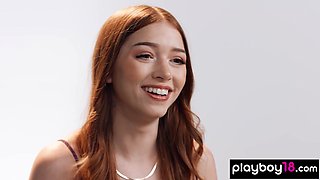 Energetic teen pleasured her juicy pussy