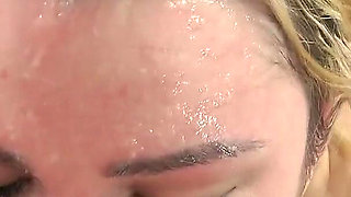 Spit Shower Face Covered - I Spit on Her Tits, Her Hair, in Her Mouth and in Her Eyes. She Gets Her Face Fully Covered in Spit