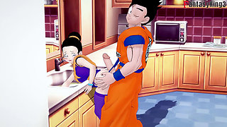Chichi Gets Stuck in the Sink and Gohan Fucks Her - Dragonball Zex Series