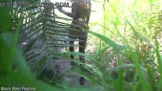 two thin African tribe gals waking up a lazy villager and began frolicking with his shaft