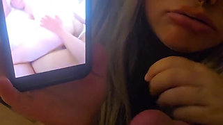 Watching Me Get Fucked Raw for a Creampie From a Big Cock! Flat Pink Pussy Cock Cage for Cuckie as I Give Him Sph & CBT!