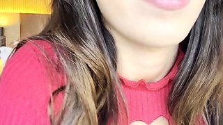 Big-Titted Brazilian Teen's Solo Webcam Show