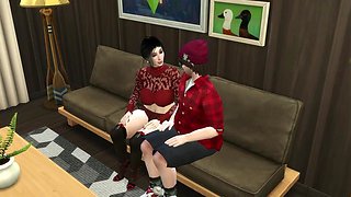 Cougar attempts to plow the plump dweeb (and succeeds)