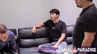 Step Son Pounds My Ass Hard - Anal Creampie with Big Tits MILF