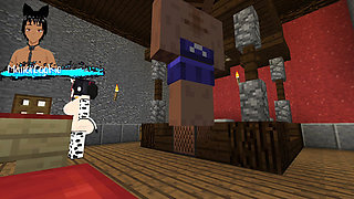 Minecraft Jenny Mod Fapcraft - Ellie, a Goth dommy mommy with a cow bikini and tasty milkers