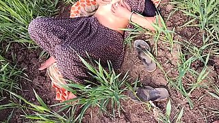 Desi Village Girl Craves Sex in Wheat Field – Fingers Her Pussy & Teases Brother-in-Law