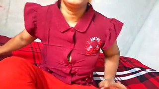 Indian Desi Hot Stepsister Watches Fucking Video, Stepbrother Gives Real Pleasure