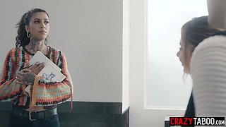Demi Hawks and her bf Elias Cash ravages uber-sexy huge knockers black instructor