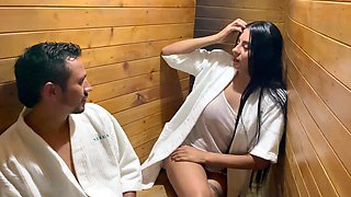 My Neighbor Gives Me a Nice Fuck in the Turkish Bath, I Do It to Get Rid of My Cheating Husband