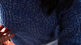 he spies on me while I masturbate and I make him cum