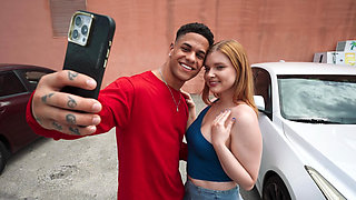 Young Harlow West slut agrees to outdoor sex