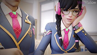D.va Busting Her Tasty Ass With Big Black Cock At School - Overwatch (DEEP ANAL - 3D Hentai Compilation) by MagMallow
