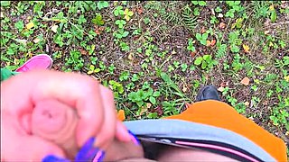 Stepmom Holds My Cock While I Pee on Her Hand