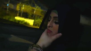 Arab gal swallows the boss mans cock deep throat