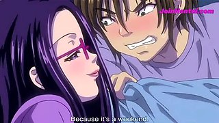 Sexy Brunette Sis Blows and Fucks Virgin Bro