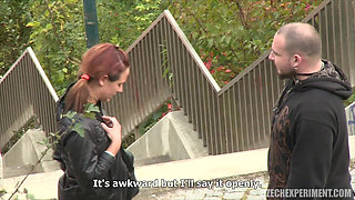 Czech Experiment 1: Tereza Fucks a Guy in a Park