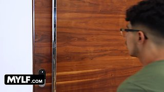 Envious cougar stepmom Bunny Madison catches her son-in-law cheating on her with her bff mona azar - mylf