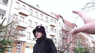 GERMAN SCOUT - Crazy Skinny Goth Girl Brisen love Rough Fuck