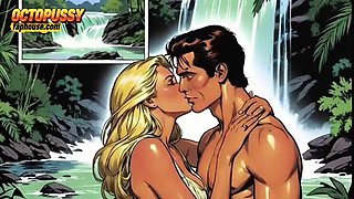 White Wife Sucks Huge Black Cock While Cuckold Husband Watches – Cartoon Porn Story