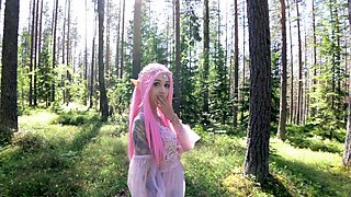 Cutie elves loves BadDragon dildo masturbate pussy anal
