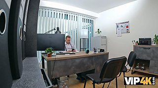 Vip4k. czech slut wife is displaying off her Big Boobs in the bank while her spouse witnessing