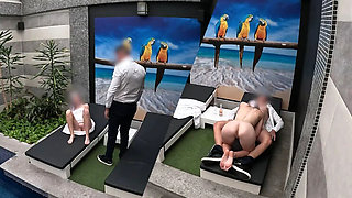 Hotel Waiter Surprise: I Undress, He Eats My Tight Pussy, Then I Give a Blowjob Until He Cums in My Mouth