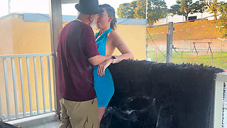 Strangers Making Out on a Balcony During the Party