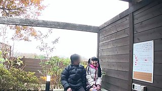 Amateur Asian College Teen Gives Blowjob