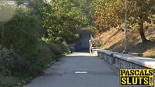 Submissive english hoe nailed hard and rough with internal cumshot