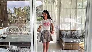Step Daddy found out that his Stepdaughter is Filming Porn