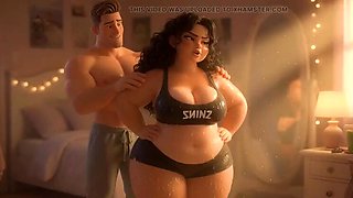 Shy Chubby Girl's First Day At Gym Turns Into Curvy Cock Tease