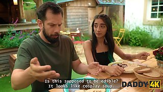 Daddy4k. bf's dad conformed her rough bang