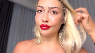 Worship, lips fetish, tease and denial joi