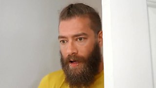 Blonde In Glasses After Masturbation Jumps On A Penis Of A Bearded Lib With Xander Corvus
