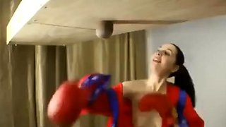 Ballbusting Foot Tara Tied Lovin Boy Smackers