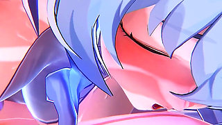 Genshin Impact - Ganyu Intimate Night Time Sex with Aether - 3D Hentai Animation