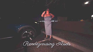 Dark Parking Lot Public Sex with the Shiesty Mask on!