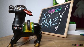 Kinky TS Miss Blazy Crazes Dildo