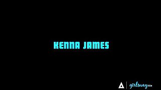 Lesbian Strap-On Anal: Kenna James Pounds Anna Claire Clouds Rough & Fast