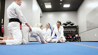 Martial arts training ends in hot foursome