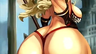 Wonderful ass in 3d animation (Culo maravilloso en animacio)