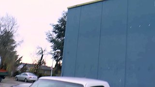 German granny persuaded to have sex on the street