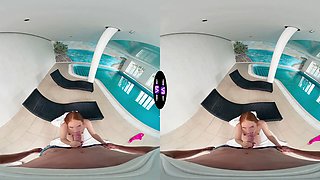 Nasty Holly Molly seduces stranger at luxury motel pool - teenmegaworld