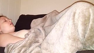 Sneaky Couch Masturbation While Brother in Law is in The Next Room