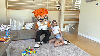 Babysitter Emily Jade Gets a Sexy Visit From Porn Dude