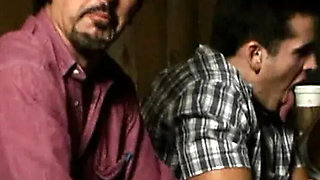 Talon Gets a Cumshot Covered Handjob in a Gangbang Orgy