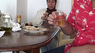 Kinky Turkish Stepmom Drinks Stepsons Cum For Breakfast