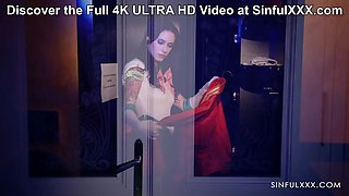 SinfulXXX Stewardess Subil Arch and Anna de Ville Heat up in the Cockpit