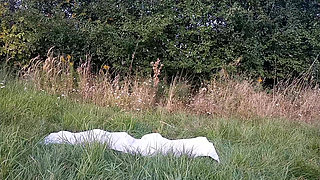 0053 Submissive Female Training Outdoors